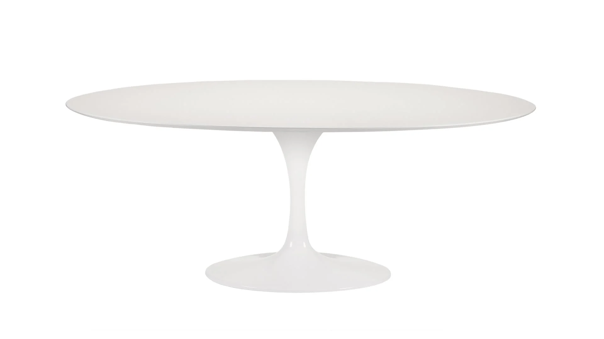 Tulip Oval Esstisch Laminatplatte - Made Milano
