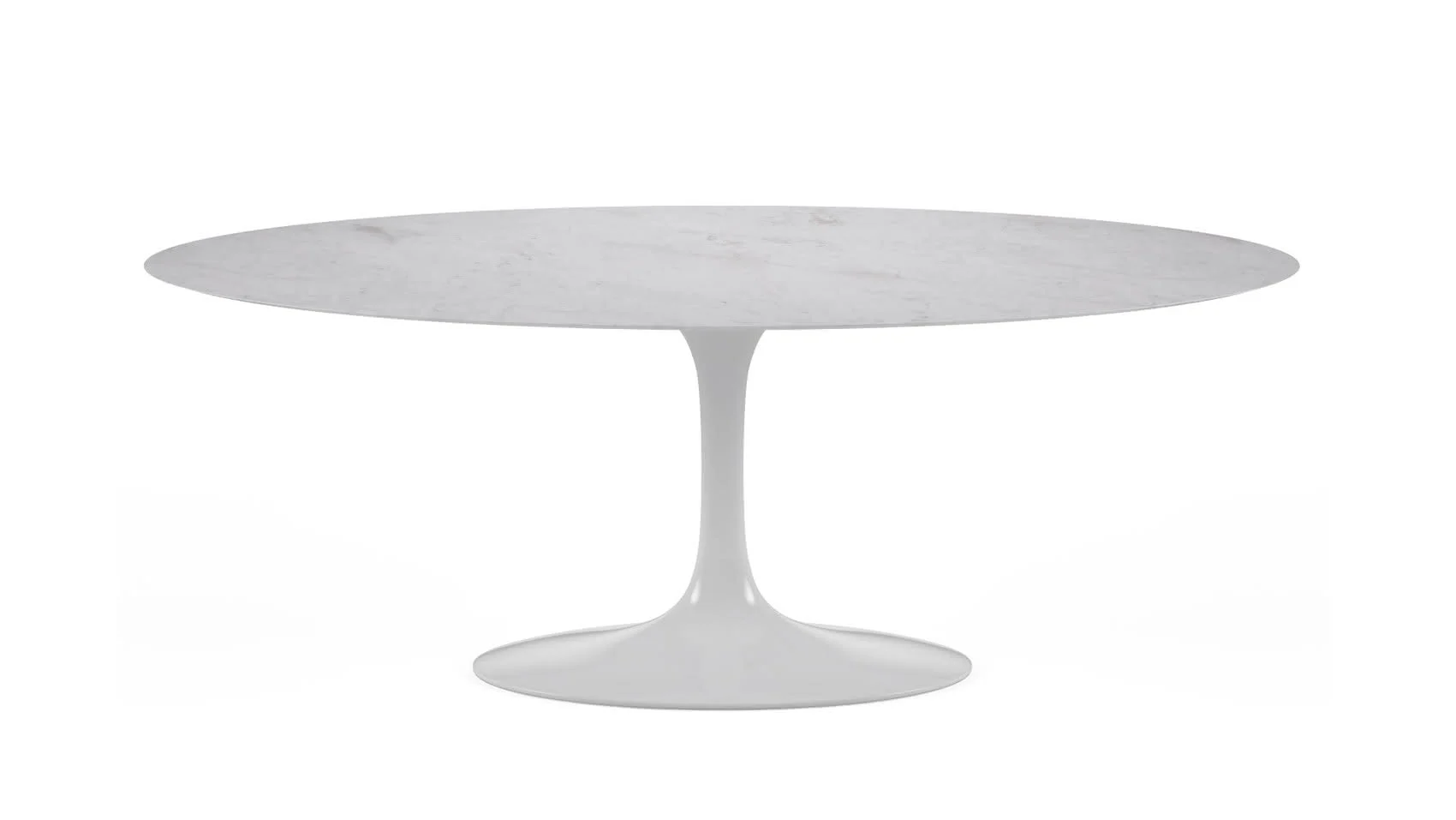 TULIP OVAL ESSTISCH MIT MARMOR TISCHPLATTE - Made Milano