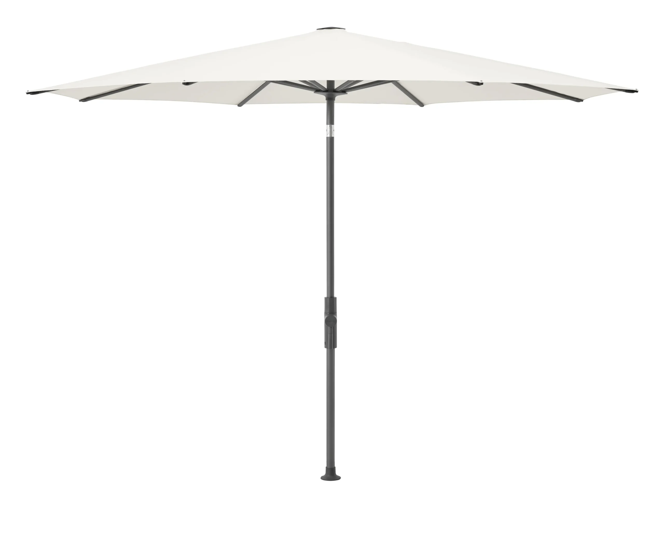 Glatz Twist Sonnenschirm Ø270cm 8-teilig Aluminium Anthrazit Stoffklasse 4
