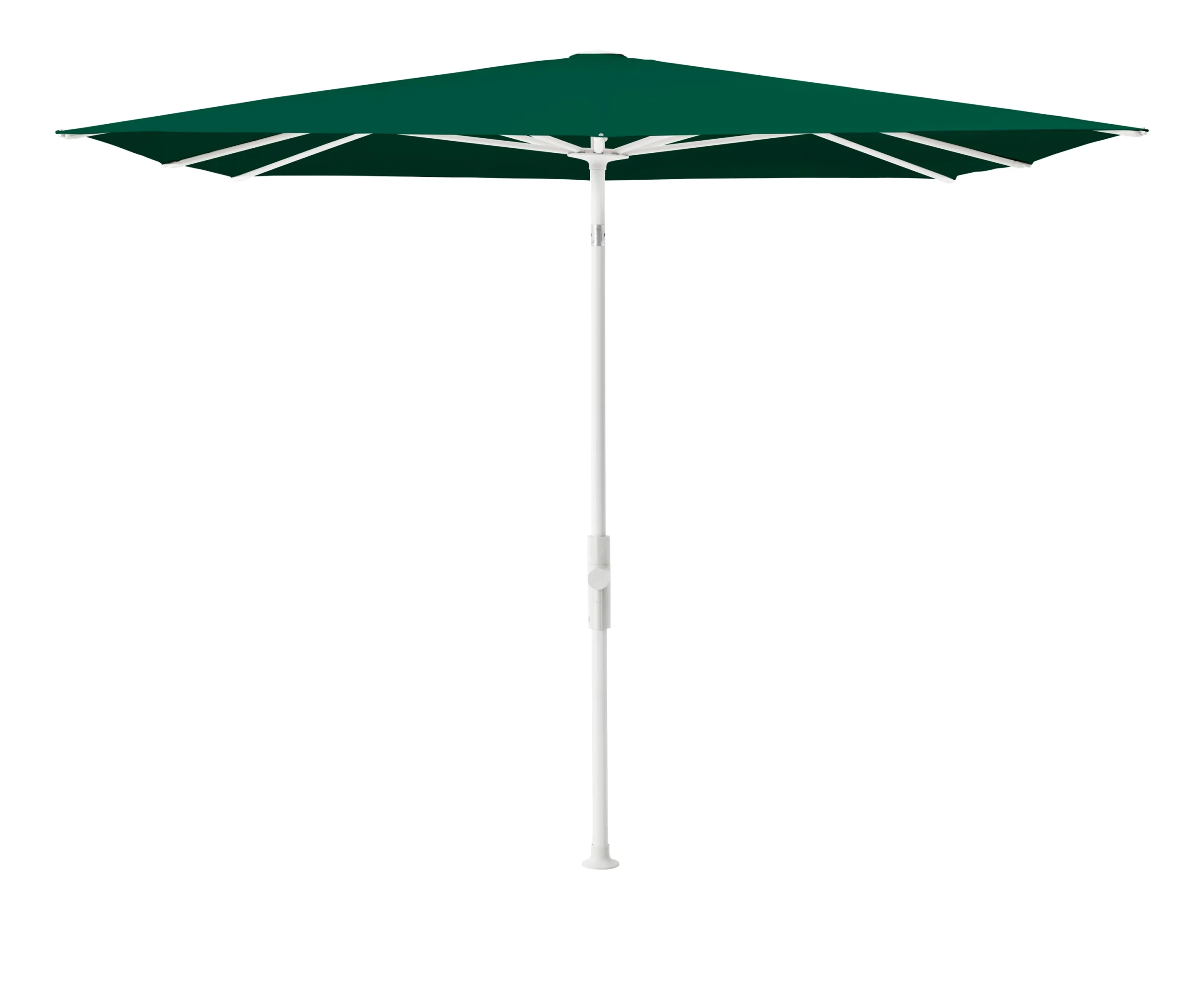 Glatz Twist Sonnenschirm 240x240 8-teilig Aluminium Weiß Stoffklasse 5