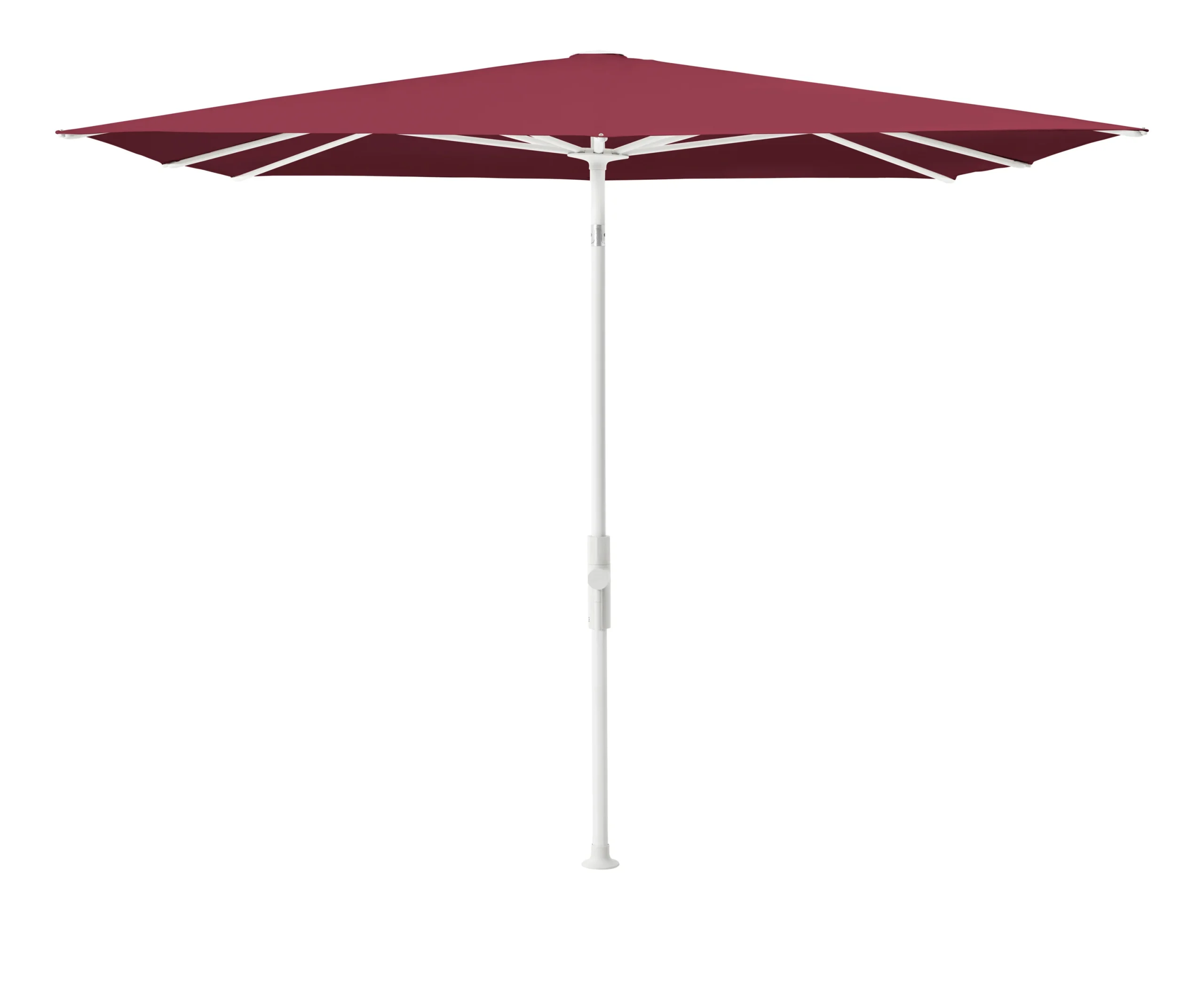 Glatz Twist Sonnenschirm 240x240 8-teilig Aluminium Weiß Stoffklasse 4