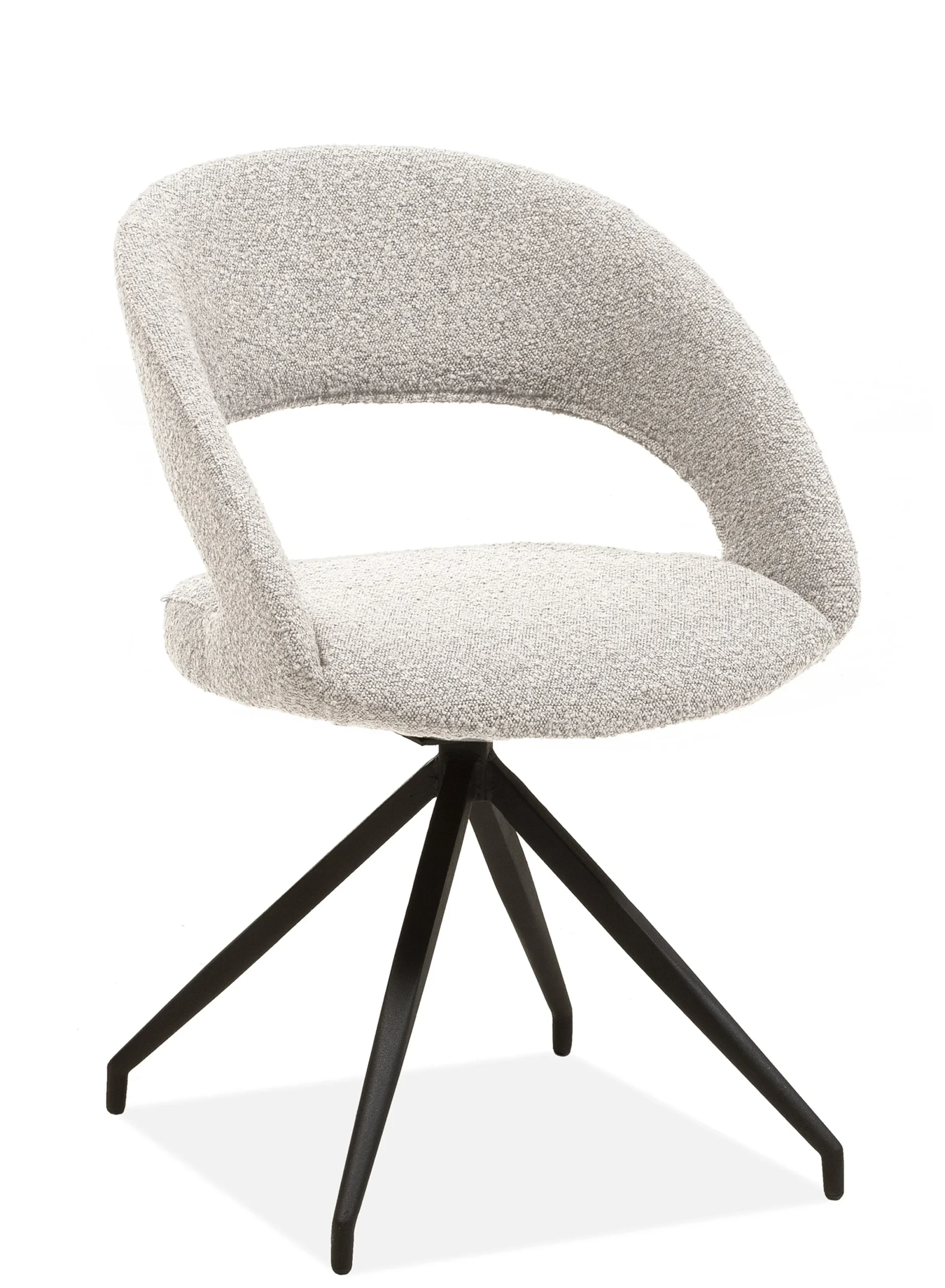 Maxfurn Yara Dining Stuhl drehbar Metall/Touch Stoff