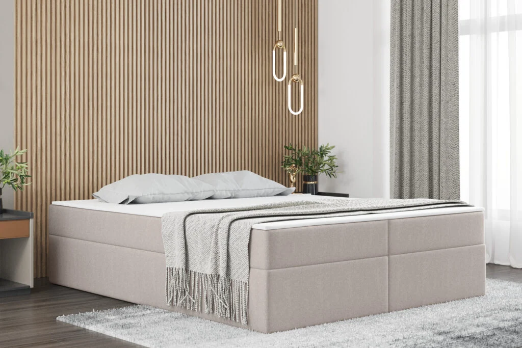 Boxspringbett mit Bettkasten matratze topper Ruben, viele Farben viele Größen - Schrankbett